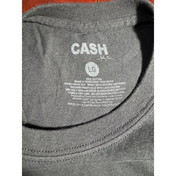 Johnny Cash T-Shirt Man In Black Graphic Tee Short Sleeve Men’s L Large Country - Picture 4 of 6